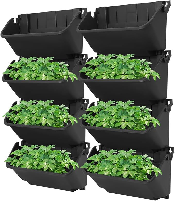 24 Pack Vertical Garden Planter, 13 inch Wall Mounted Planter - Image 8