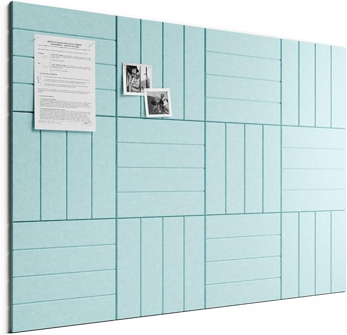 Bumusty Large Cork Board Alternative-48 x 36" Felt Bulletin Board Tiles by BUMUSTY