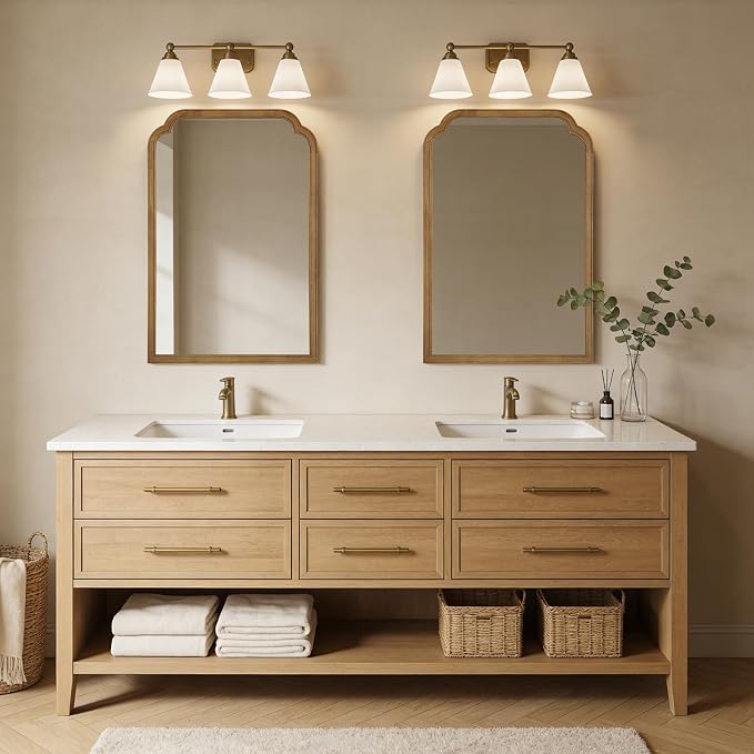 WallBeyond 24" x 36" Natural Wood Mirror - Image 8