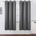 LEMOMO Grey Thermal Blackout Curtains/42 x 72 Inch/Set of 2 Panels Room by Lemomo