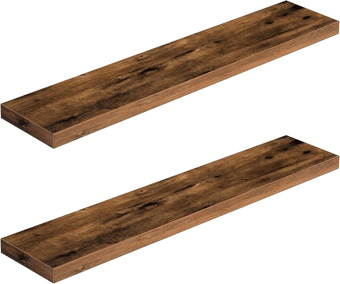 HOOBRO Floating Shelves for Wall, Wall Mounted Shelf Set of 2, 39.4" Hanging by HOOBRO