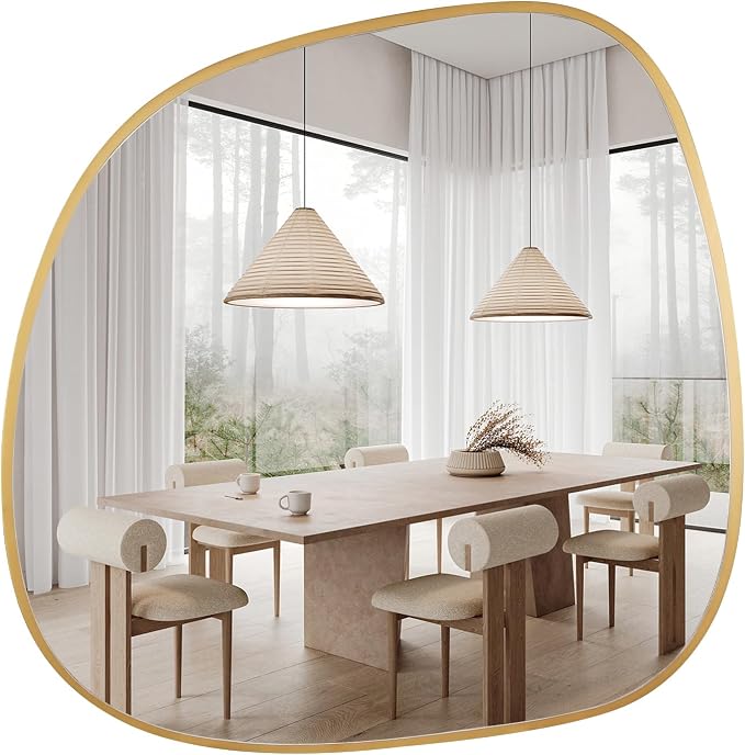 WallBeyond Asymmetrical Mirror, Irregular Wall Mirror, Wall Mirrors Decorative - Image 7