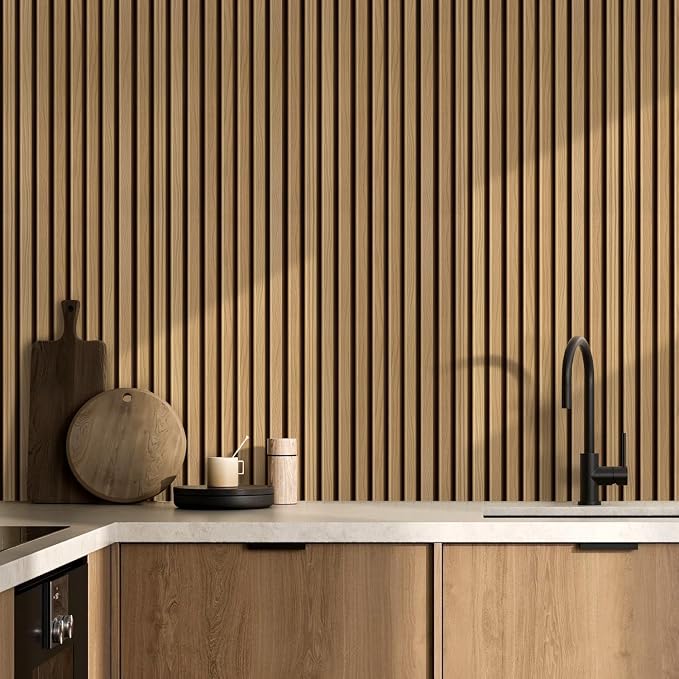 COMSTICKC 3D Faux Wood Wall Sticker, Peel and Stick Wall Covering, DIY - Image 6