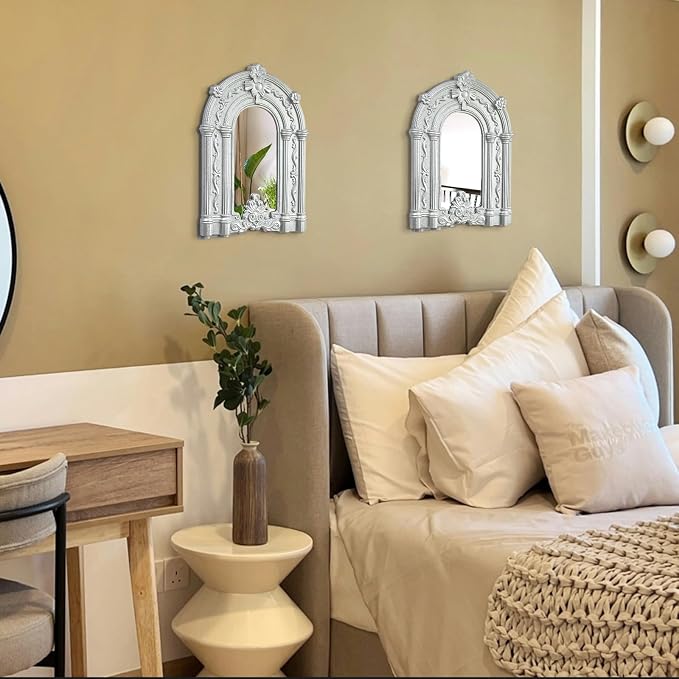 ZEXUIRU 2 Set. Rustic Wall Mirrors - Image 4