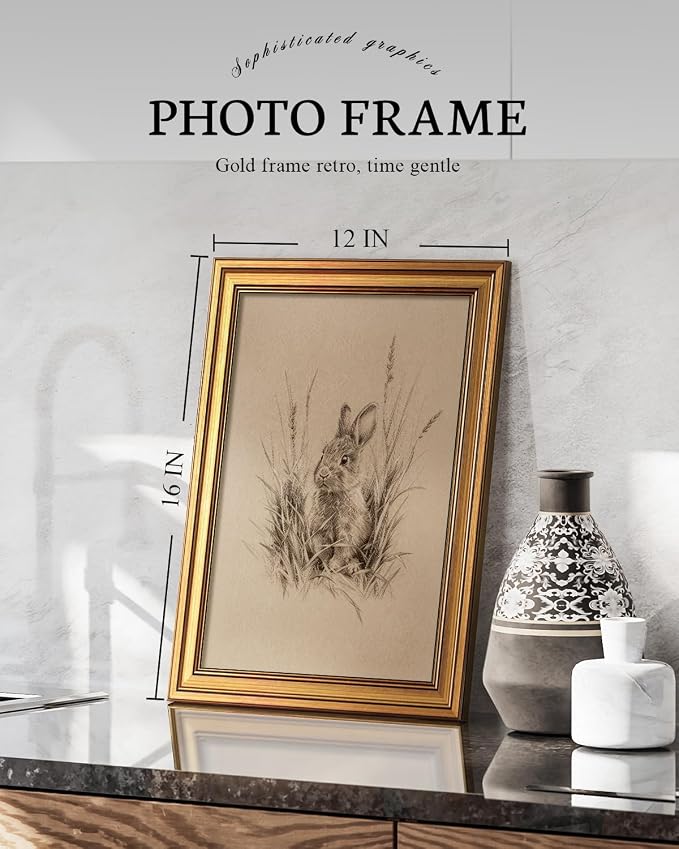 VIYYIEA Vintage Gold Framed Wall Art - Image 2