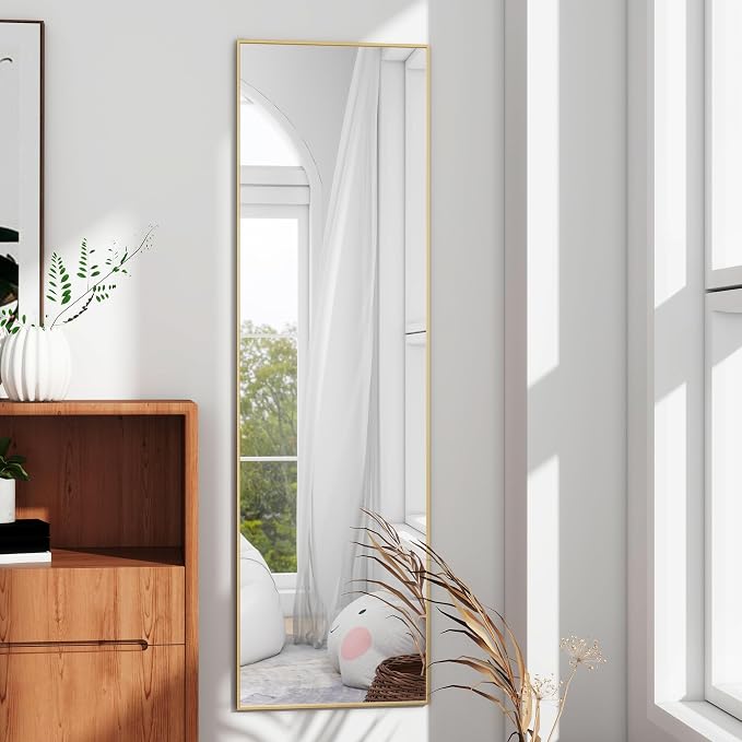 Full Length Door Mirror 14x48, Metal Frame - Image 3