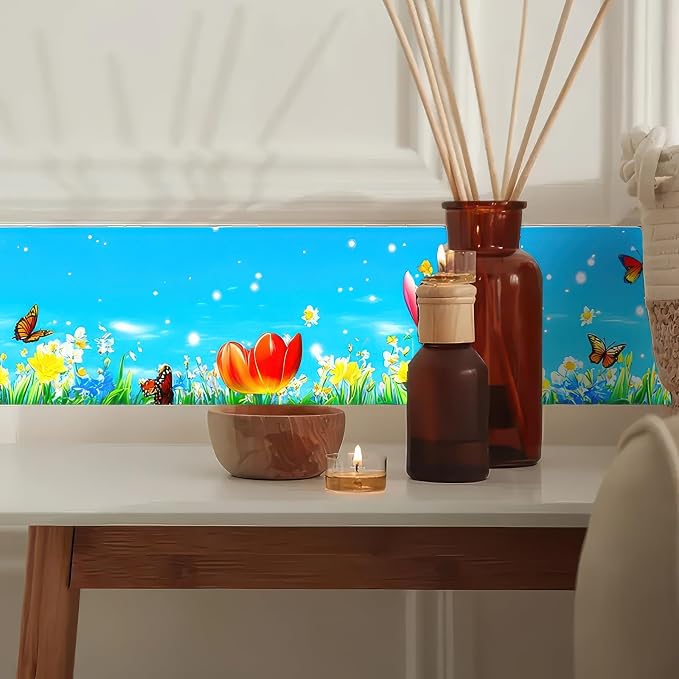 HOMETITUTE Wallpaper Border 4x196 Inch Peel and Stick Wall Border Wallpaper - Image 3