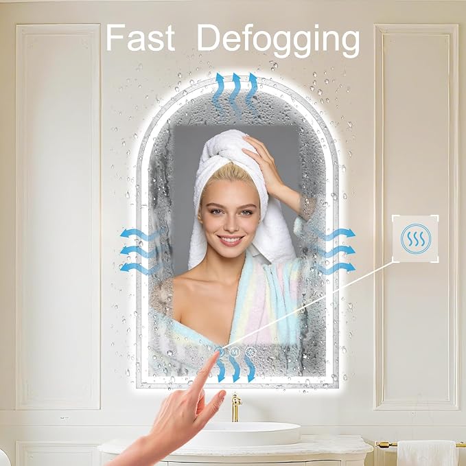 Arched LED Bathroom Mirrors - Image 2