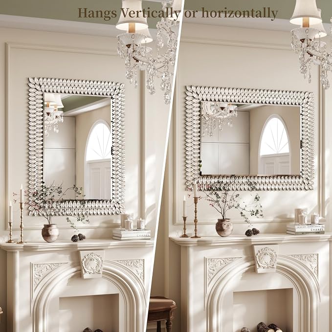 Kelly Miller Jeweled Luxury Bathroom Mirror - Image 8