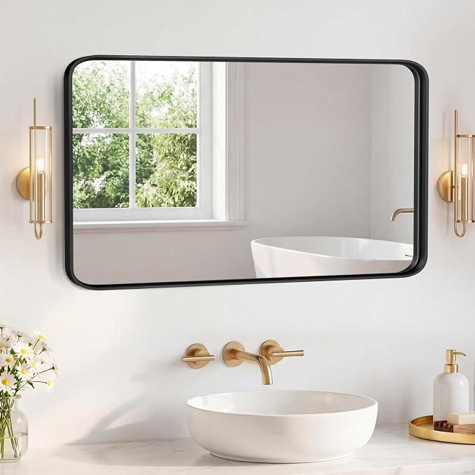 NEWBULIG 30X48 Inch Bathroom Mirror by NEWBULIG