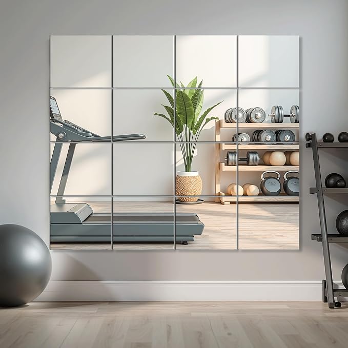 Delma Home Gym Mirror Tiles, Large Wall Mirror - Image 8
