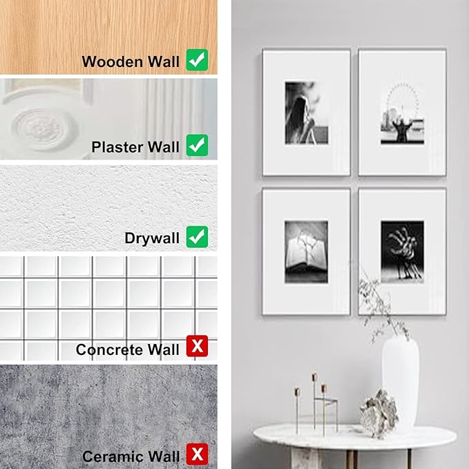 50pcs Picture Hangers with Different Sizes, Heavy Duty 30-100lbs Picture - Image 7