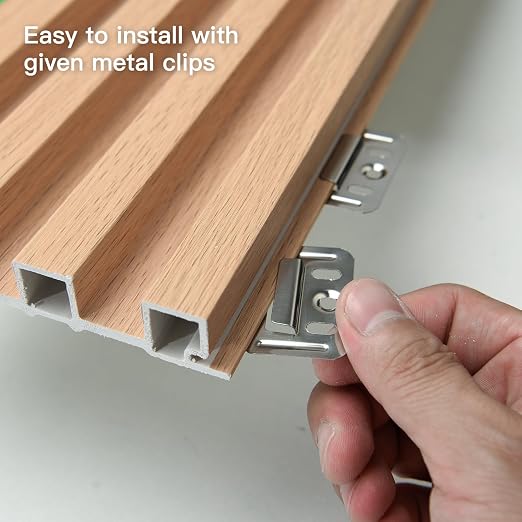 Art3d 8-Pack 96 x 6in. WPC Acoustic Slat Wall Panel - Image 4
