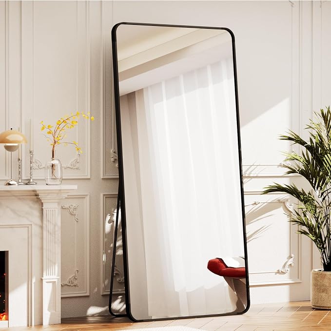 BEAUTYPEAK Black Full Length Mirror, Suitable - Image 5