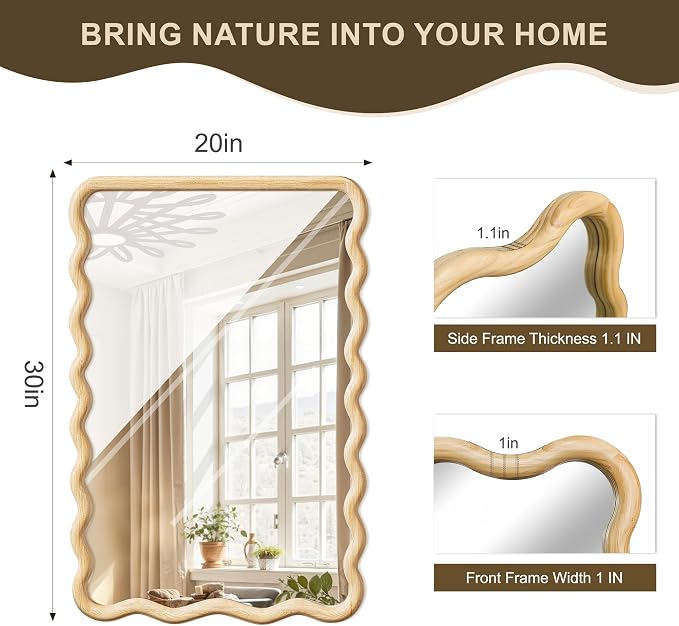 Wavy Mirror for Wall, for Bedroom, Living Room - Image 7