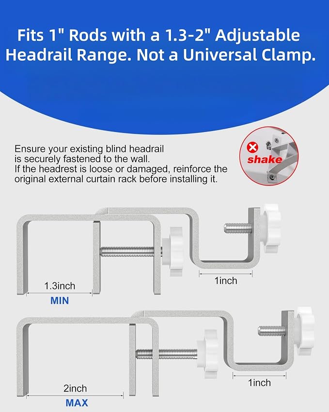Over-Blinds Curtain Rod Brackets - Image 4