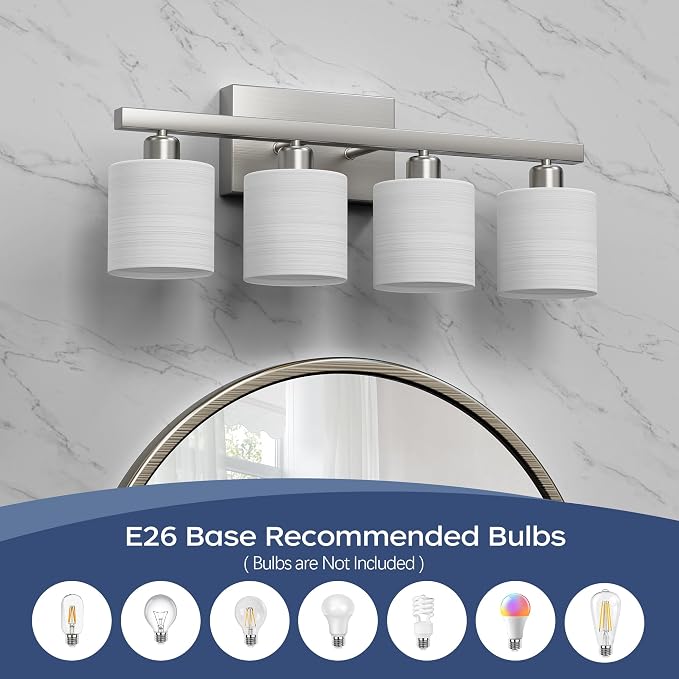PARTPHONER Bathroom Light Fixtures, Bathroom Lighting Fixtures Over Mirror - Image 4
