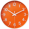 HZDHCLH Wall Clocks Battery Operated, Wall Clock Orange, 8 inch Wall Clock by HZDHCLH