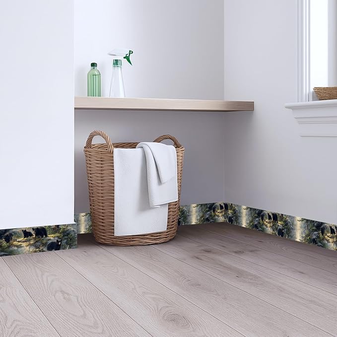 Black Bear Wallpaper Border 196x4 Inch Peel and Stick Wall Border Self Adhesive - Image 8