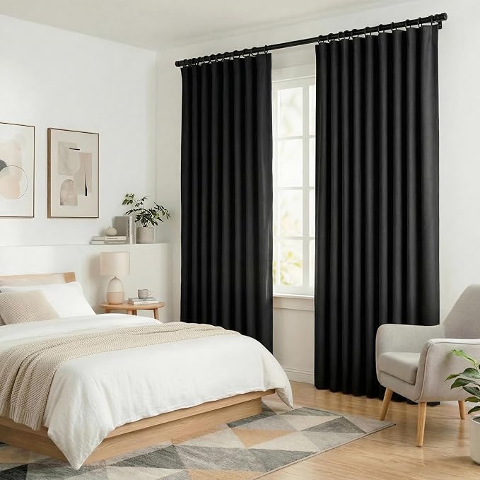 hoeflife Blackout Curtains for Bedroom Room Darkening Curtains for Living Room - Image 7