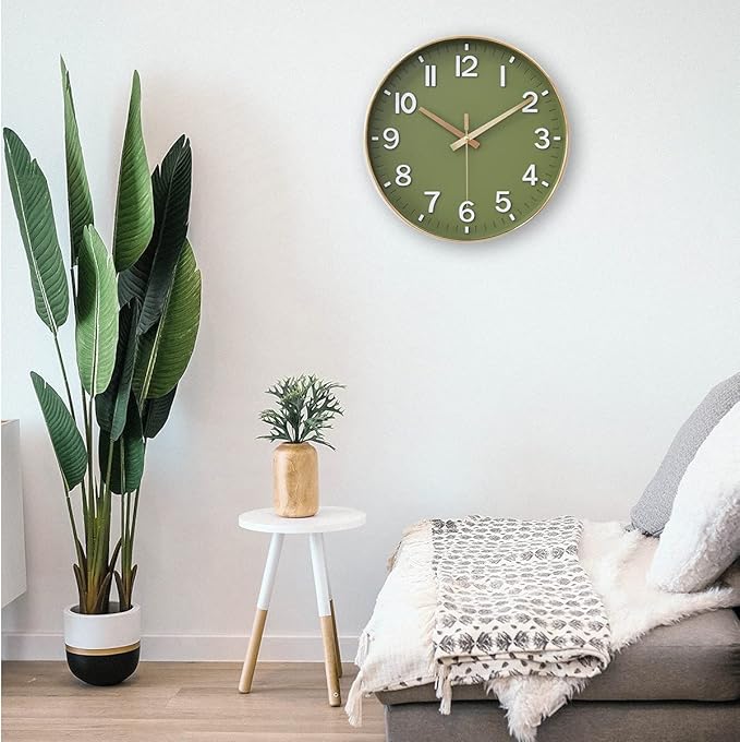 HZDHCLH Wall Clocks Battery Operated, 12 inch Silent Non Ticking Modern Wall - Image 4