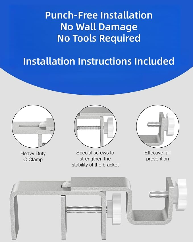 Over-Blinds Curtain Rod Brackets - Image 5