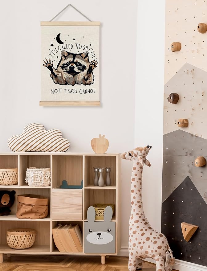 Foritho Funny Motivational Raccoon Poster Wall Art Framed, Gifts - Image 6