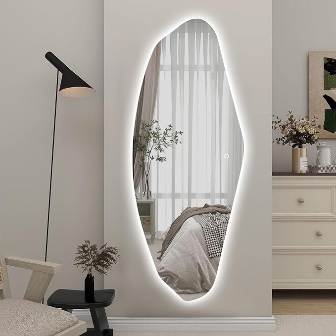 Led Mirror Full Length, Frameless Long Mirrors by TheiaMo