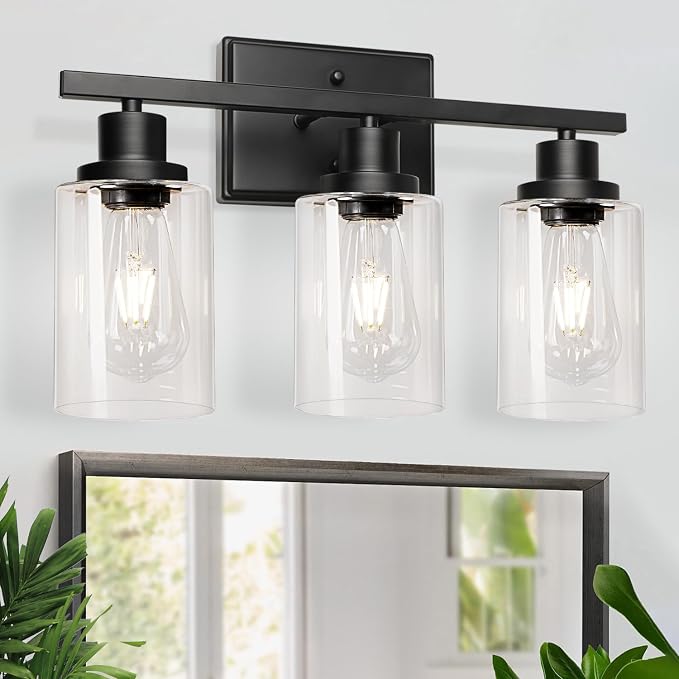 Ascher Bathroom Vanity Light Fixtures, 3 Light Wall Sconces Lighting - Image 8