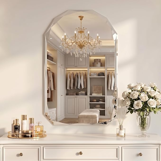 Suidia Bathroom Mirror, Frameless Bathroom Mirror - Image 2