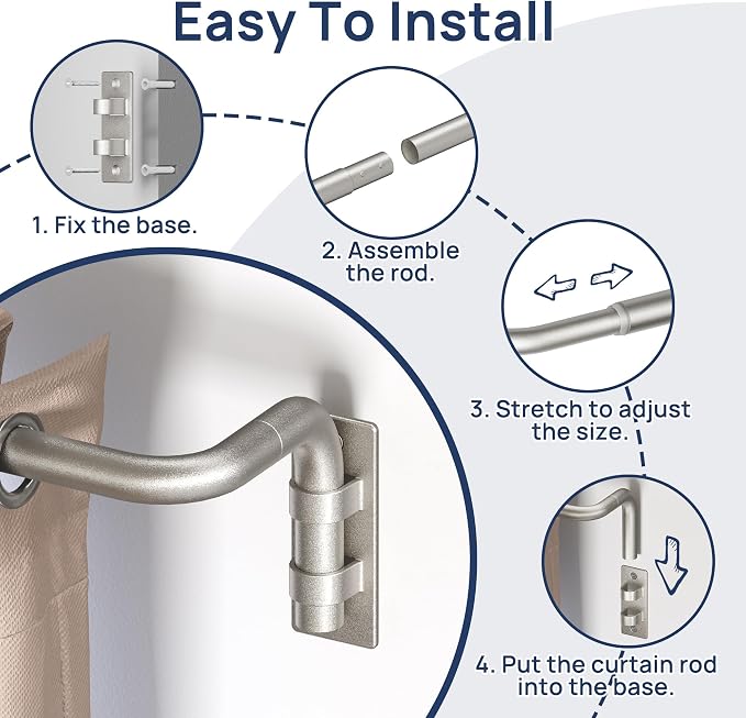 ENJOYBASICS Blackout Curtain rod - Image 4