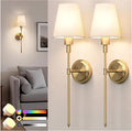 DORESshop Battery Operated Wall Sconce Set of 2, Wireless Wall Light Easy to by DORESshop