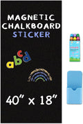 Magnetic Chalkboard Wallpaper Peel and Stick 40" x 18", Self-Adhesive by HeatPomelo