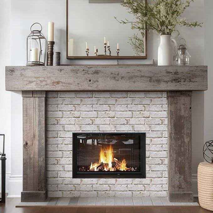 COMSTICKC 3D Faux Brick Wall Panels Peel and Stick, Small Size Self Adhesive - Image 7