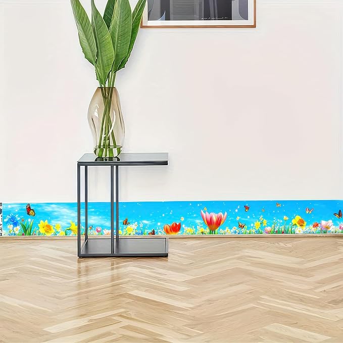 HOMETITUTE Wallpaper Border 4x196 Inch Peel and Stick Wall Border Wallpaper - Image 2