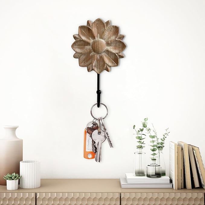dwellington Flower Towel Hooks Decorative Hooks Hanger - Image 6