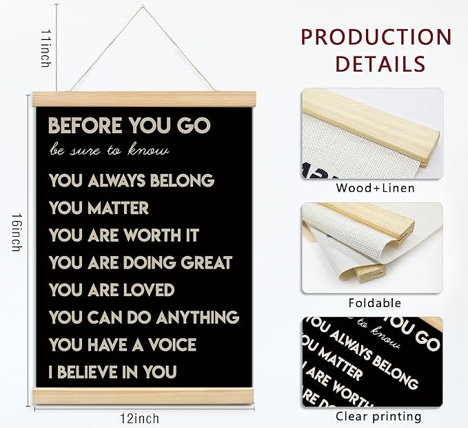 foedor Mental Health Posters, Positive Affirmations Wall Sign Decor Posters - Image 6