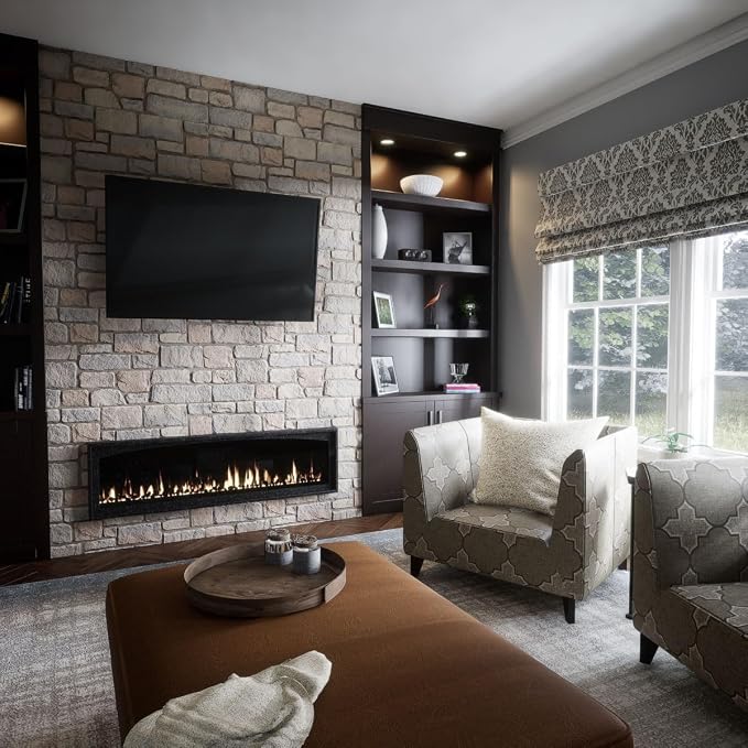 EverStone Cobblestone Faux Stone Panel, Harbor Mist Color - Image 11