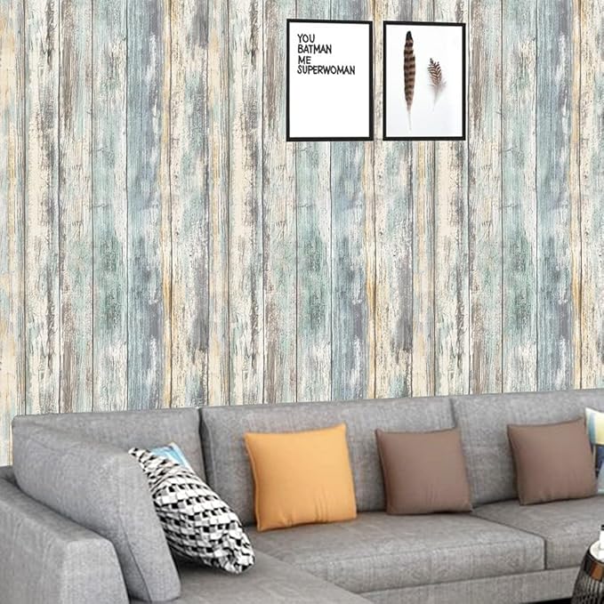 Arthome Rustic Wood Contact Paper Peel and Stick Self-Adhesive Wallpaper - Image 2