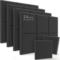 JBER Acoustic Studio Foam, 24 Pack 2" X 12" X 12" Round C-Panel Sound Foam by JBER