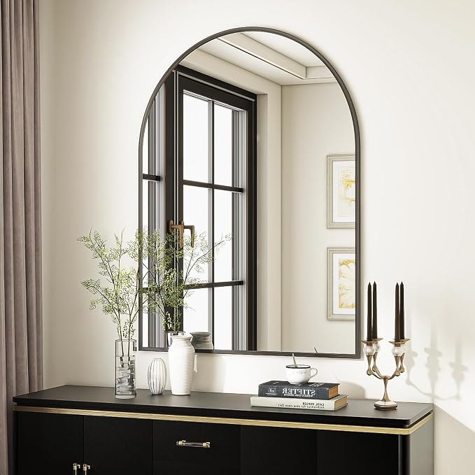 VooBang Arched Wall Mirror, 26 x 41 inch Arch Bathroom Mirror, Wall Mounted - Image 7