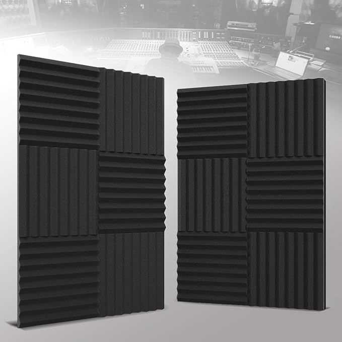 12 Pack Self-Adhesive Acoustic Panels 1 X 12 X 12 Inches - Image 6