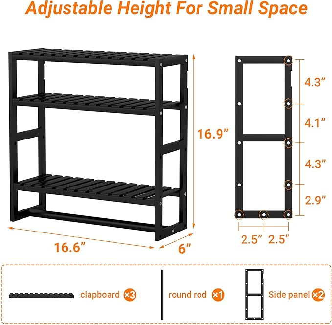 PPN Towel Rack Bathroom Storage Shelves Over The Toilet - Image 7