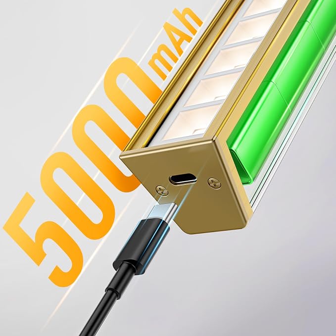 Afyuol Picture Lights for Wall, Brushed Gold Battery Operated Picture Light - Image 3