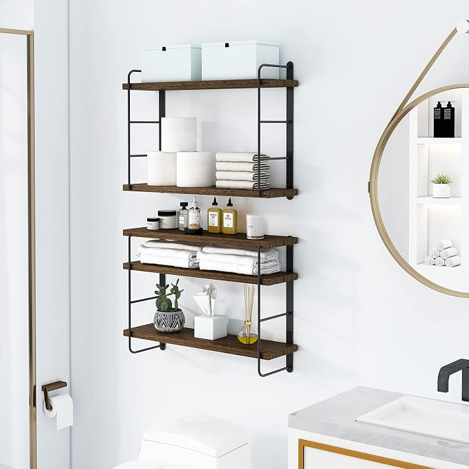 MXCSE Wall Shelves, Wall Mounted Bookshelves, DIY Floating Shelves - Image 7