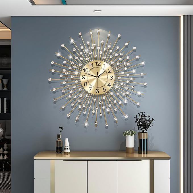 Extra Large Wall Clocks for Living Room Big Modern Wall Clock Silent Battery by CreativeWallClock