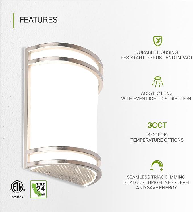 ASD LED Indoor Wall Mount Light Fixture - Image 3