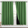 NICETOWN Full Shade Curtain Panels, 70 x 72 inch, Forest Green, Pair of Energy by NICETOWN