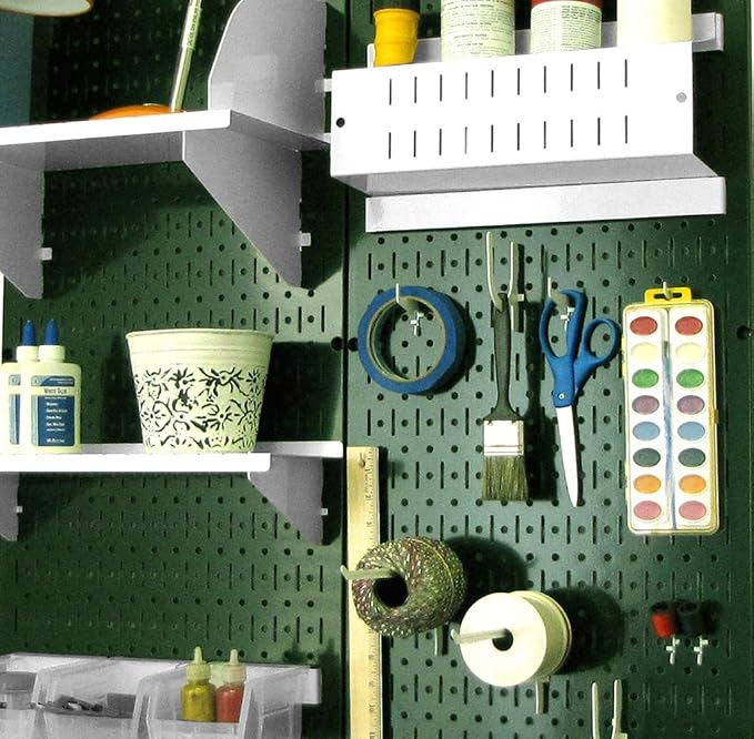 Green Metal Pegboard by Wall Control - Image 6