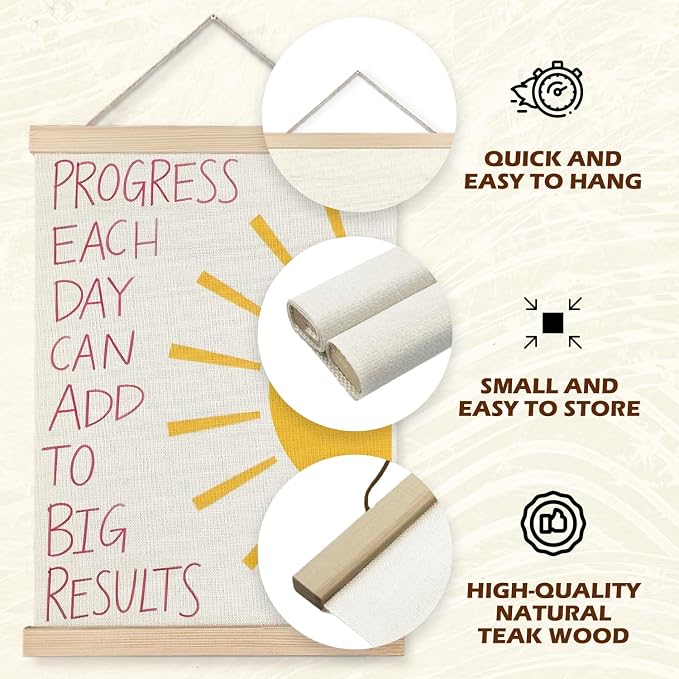 Supwhd Nursery Positive Affirmations Wall Decor, Inspirational Add Up to Big - Image 5